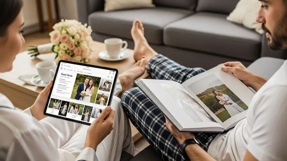 digital vs paper wedding guest book comparison